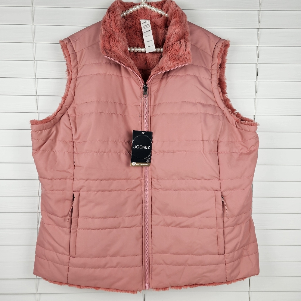 JOCKEY Reversible Full Zip Vest